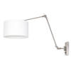 Steinhauer Wandlamp prestige chic 8108 staal kap wit linnen