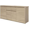 PARISOT BETTY Modern laag eiken dressoir - L 185 cm