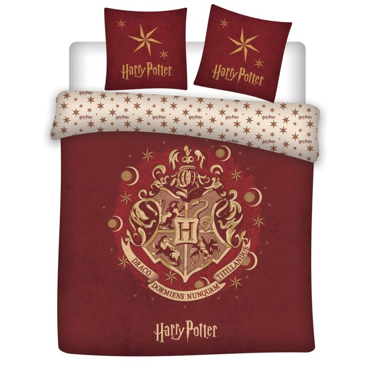 Warner Bros. dekbedovertrek Harry Potter 200 x 200 cm rood