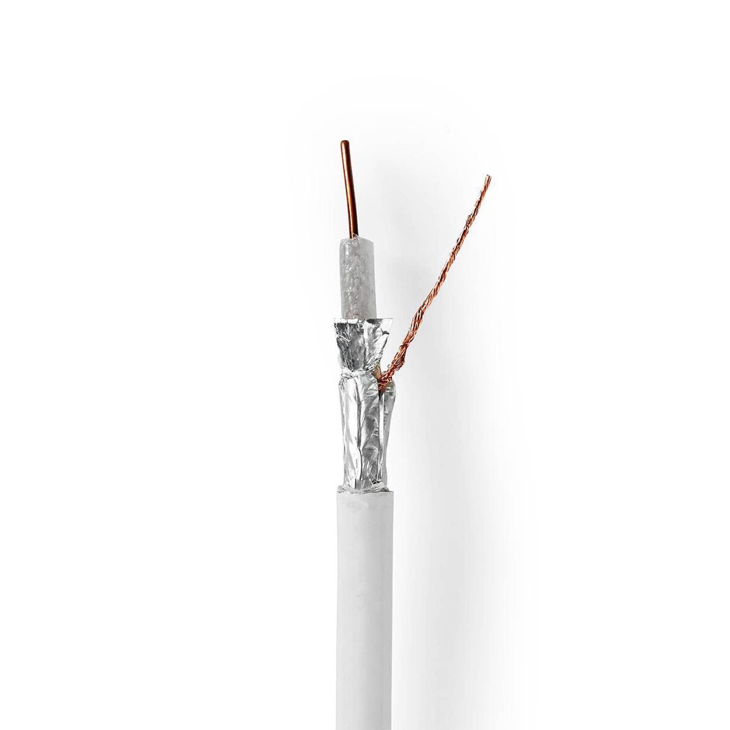 Coaxkabel | 4G-LTE-Bestendig | 10,0 m | Minirol | Wit