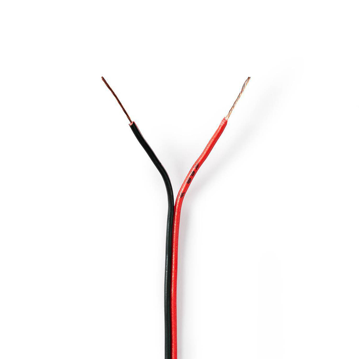 Speaker-Kabel | 2x 0,35 mm2 | 100 m | Folieverpakking | Zwart-Rood
