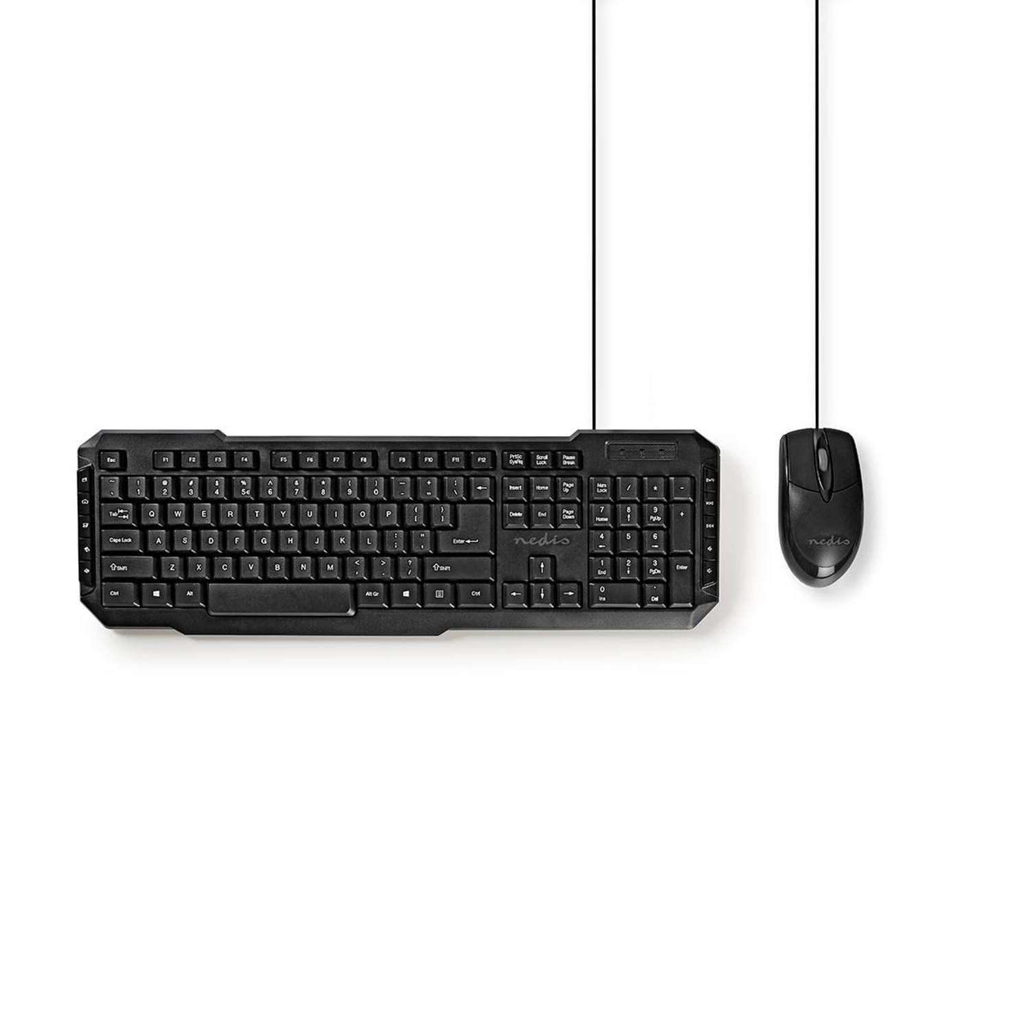 Set bedrade muis en toetsenbord | 800-dpi muis | US International