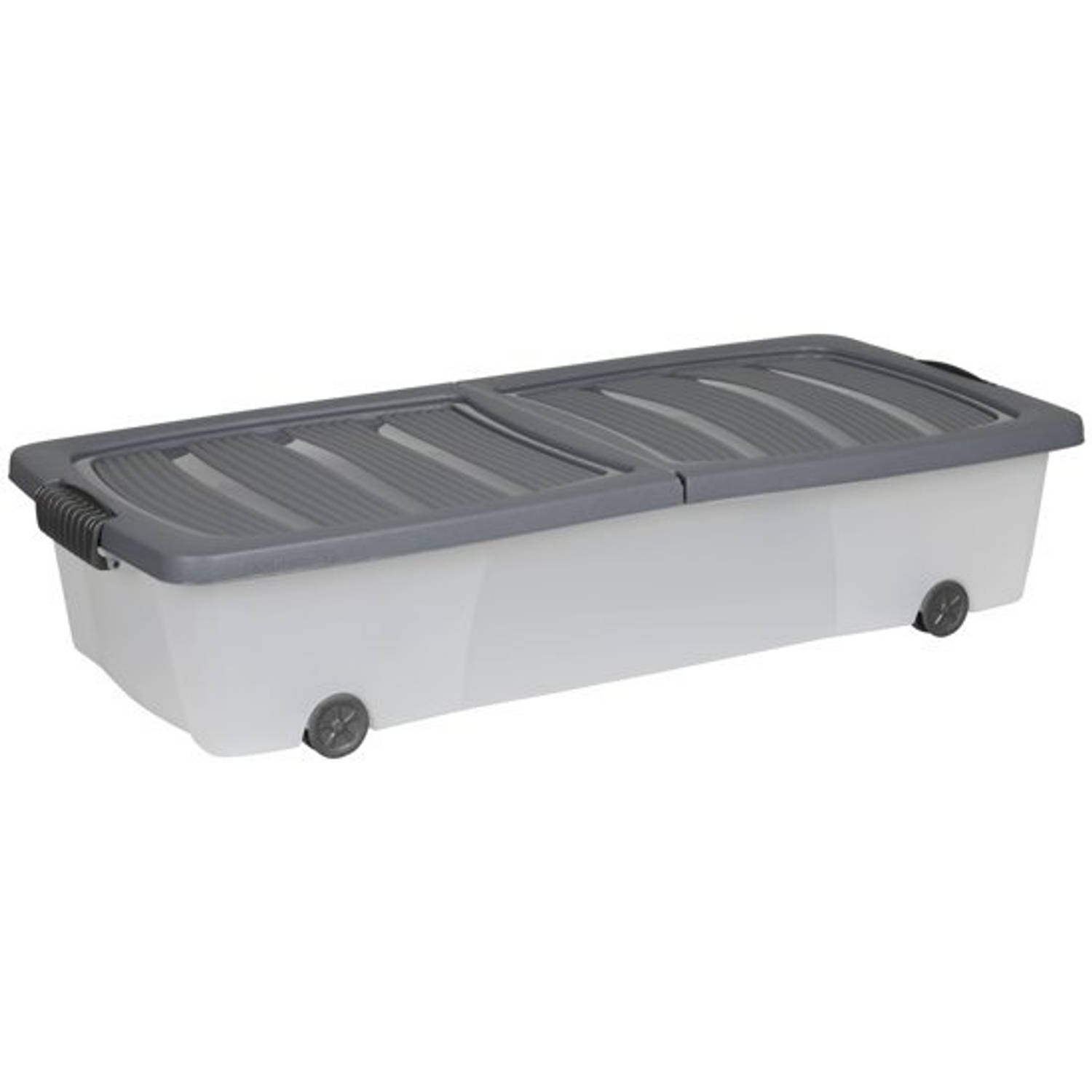 Opbergbox - onderbedbox - Onderbedbox 32 liter- 78 cm x 36 cm x17 cm hoog -