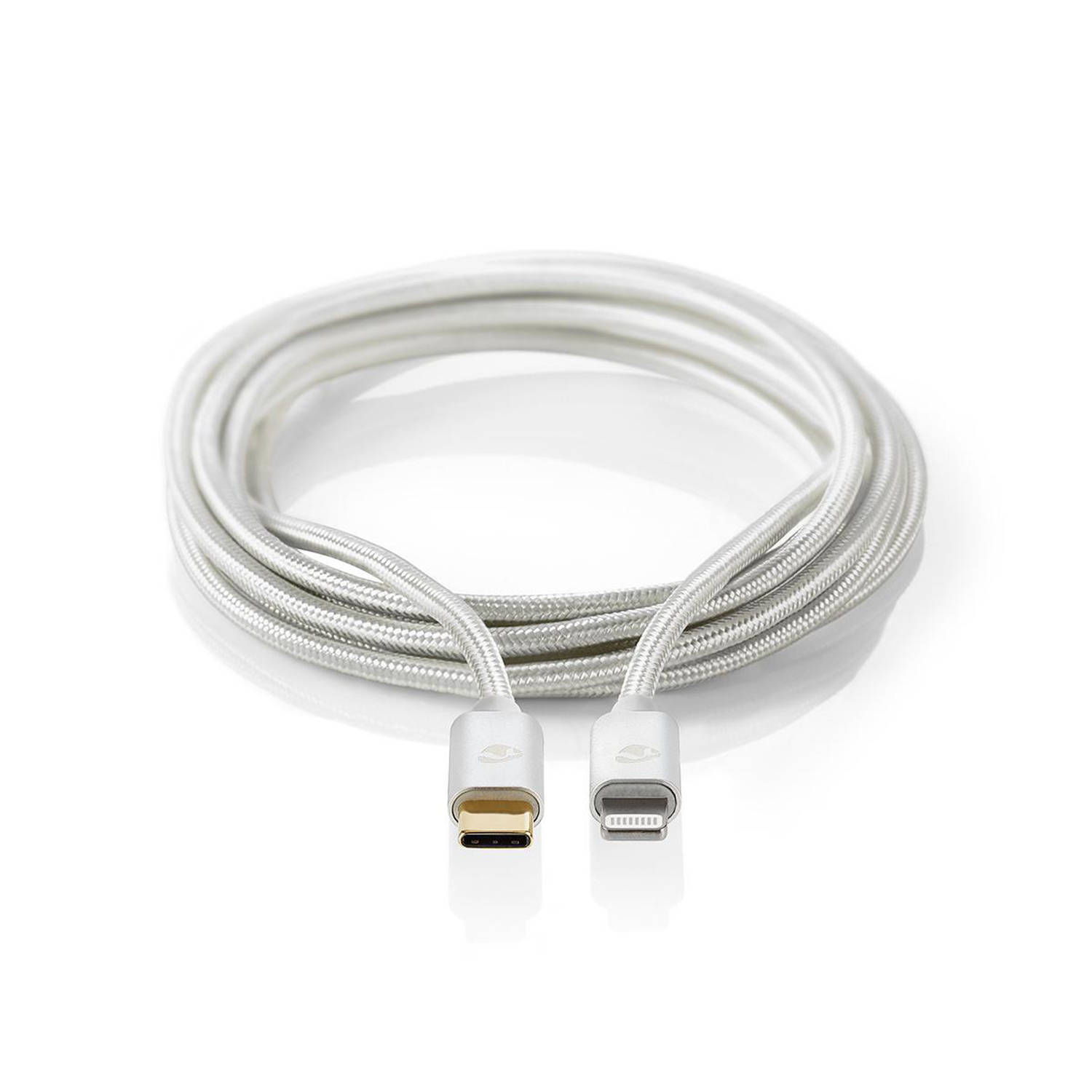 Apple Lightning-Kabel | Apple Lightning 8-Pins Male USB-C | 1,00 m | Aluminium