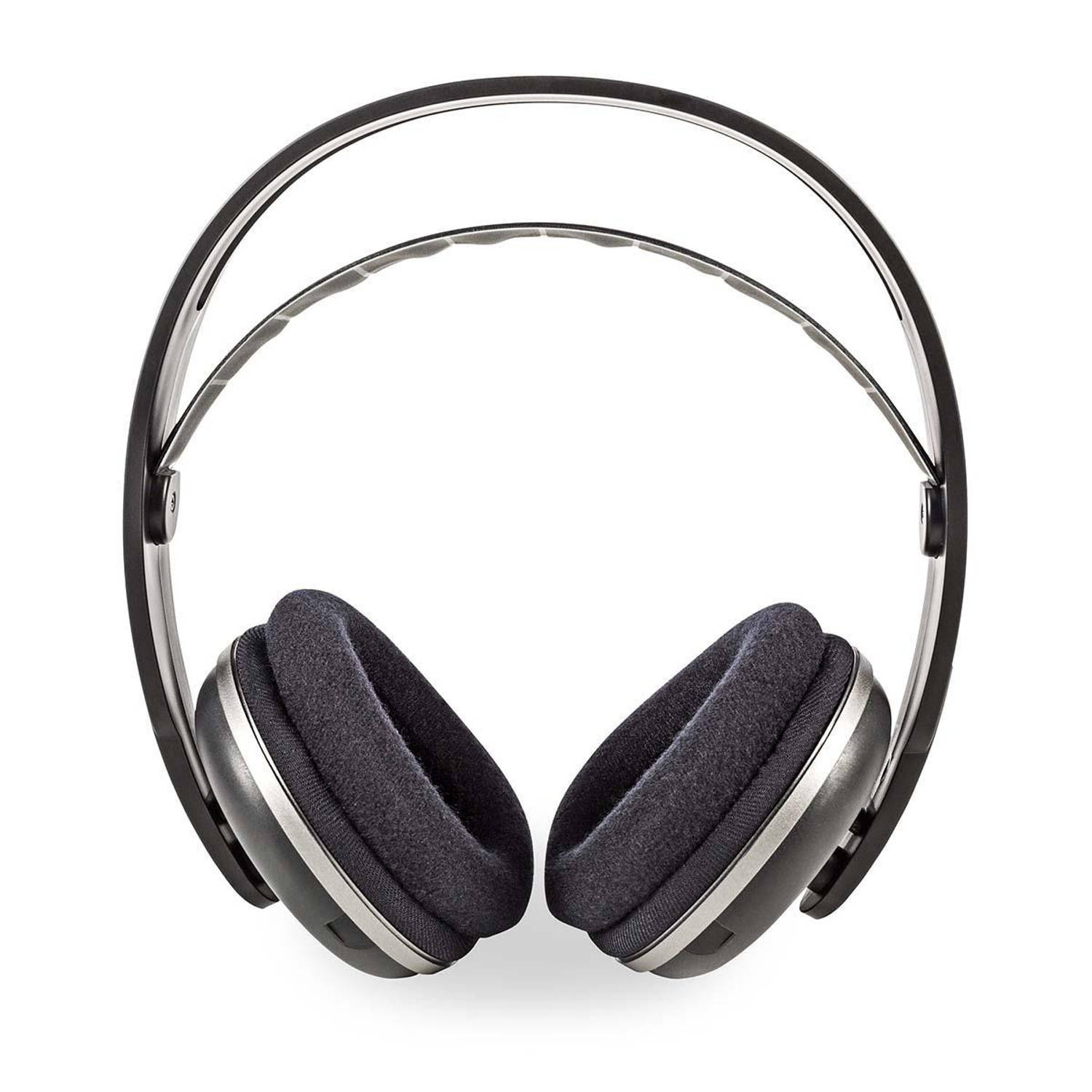 Draadloze hoofdtelefoon radiofrequentie (RF) Over-Ear oplaadstation zwart-zilver