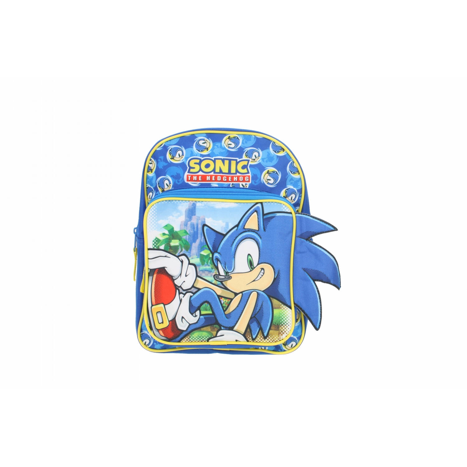 Sega Sonic jongens rugzak met voorvak 3 - 6 jaar