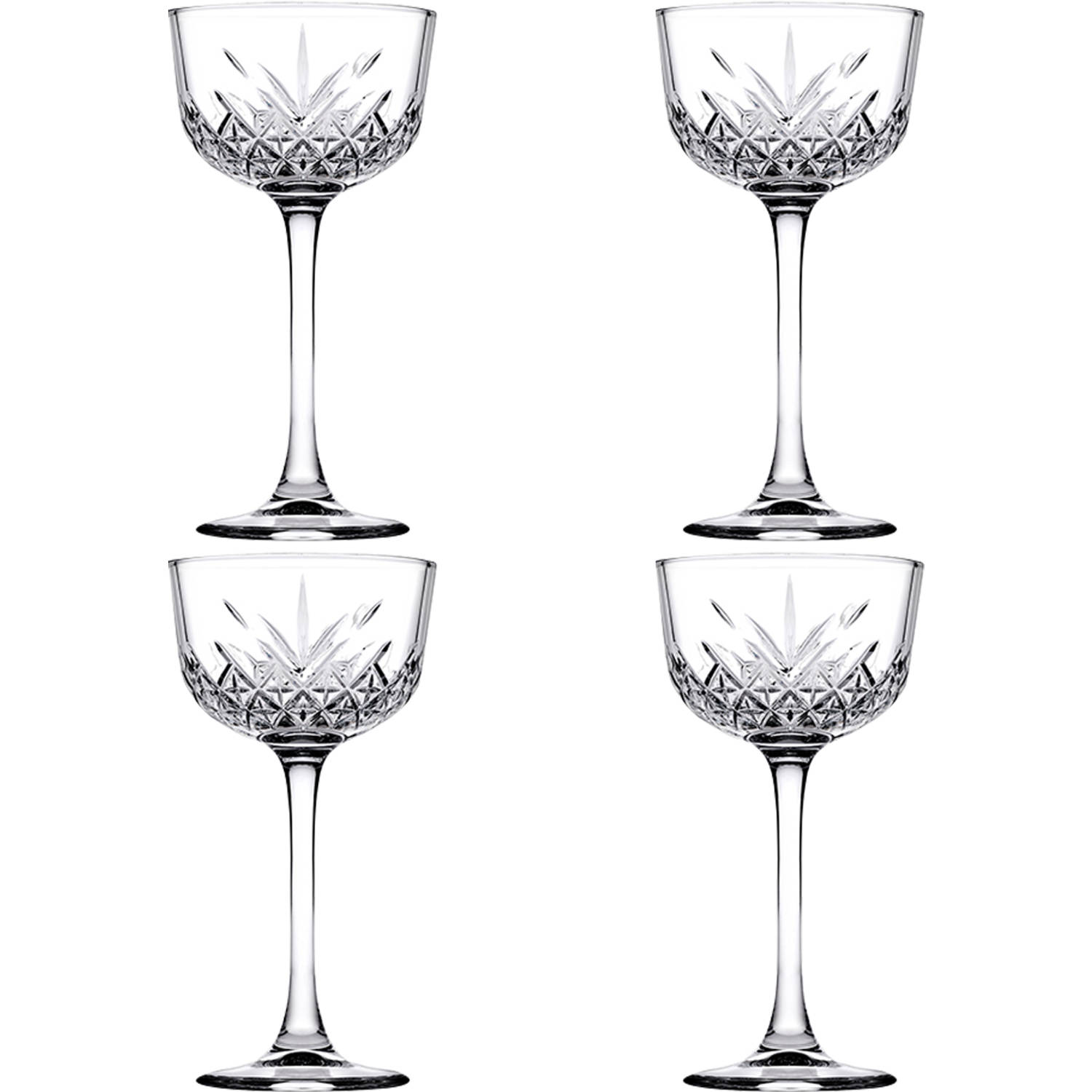 Pasabahce Cocktailglas Timeless 16 cl - Transparant 4 stuks