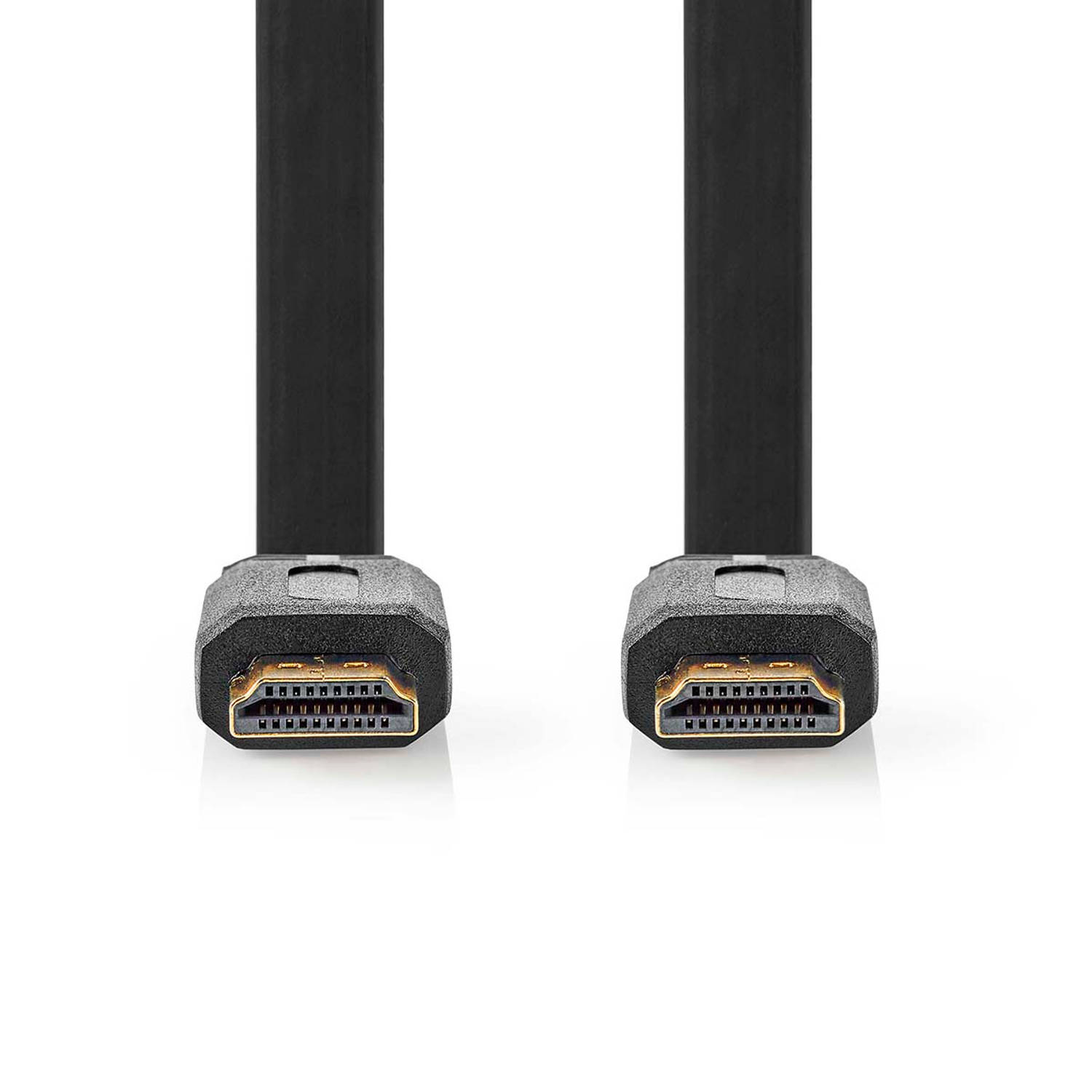 Platte High Speed HDMI™-kabel met Ethernet | HDMI™-connector HDMI™-connector | 1,5 m | Zwart