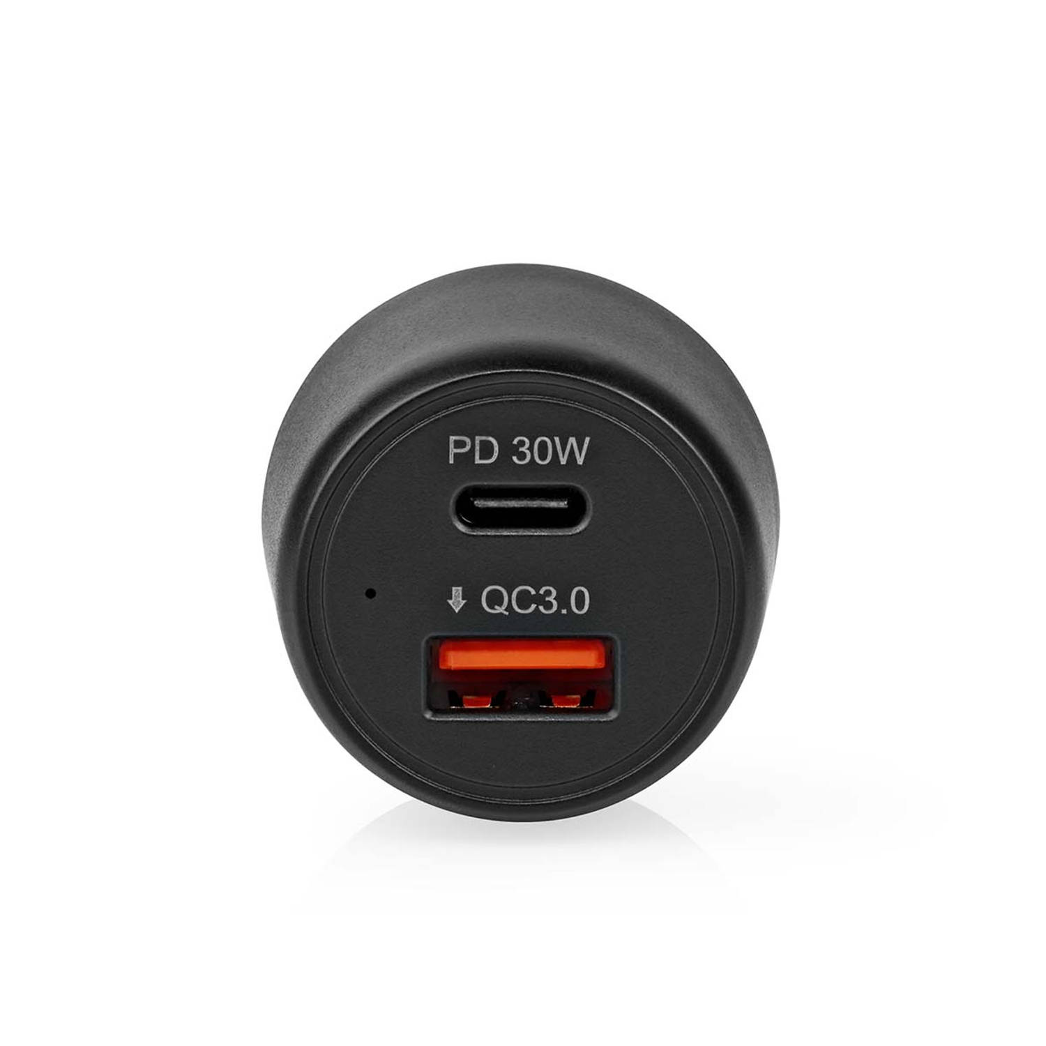 Autolader | 3,0 A | USB (QC 3.0)-USB-C | Power Delivery 30 W | Zwart