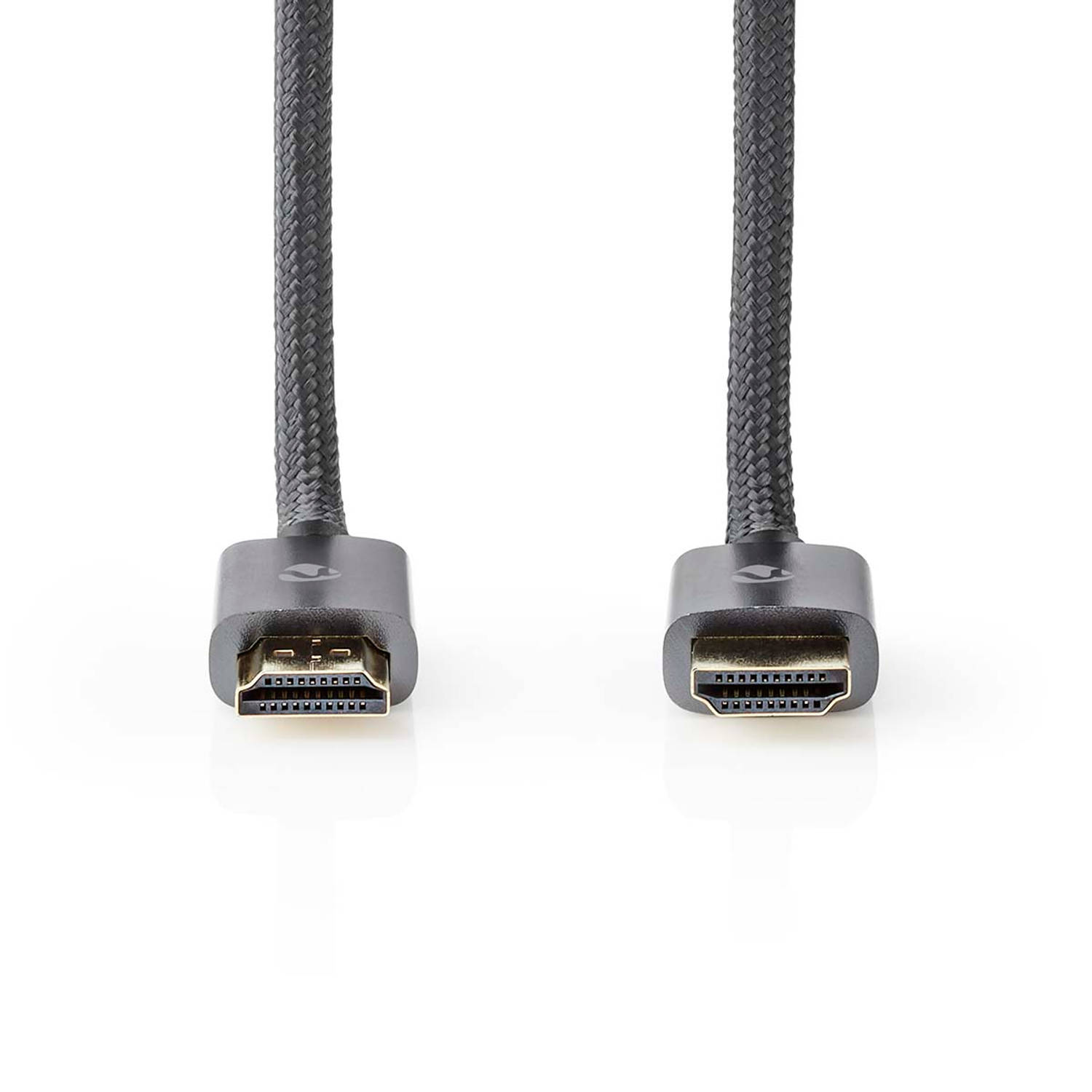 High Speed HDMI-kabel met Ethernet | HDMI™-connector HDMI™-Connector | Gun Metal Grey | Gevloc
