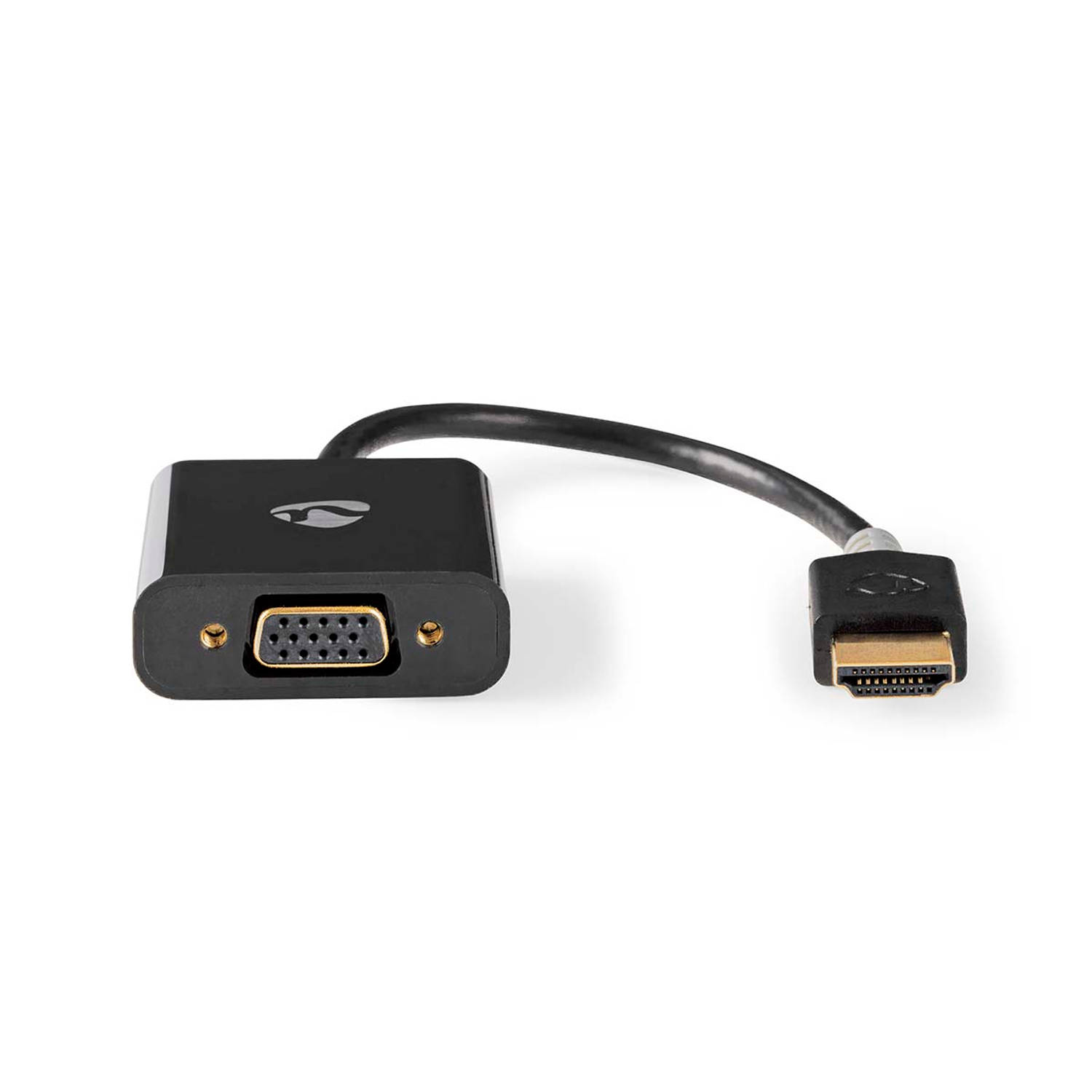 HDMI VGA-kabel | HDMI™-connector VGA female + 3,5 mm uitgang | 0,2 m | Antraciet