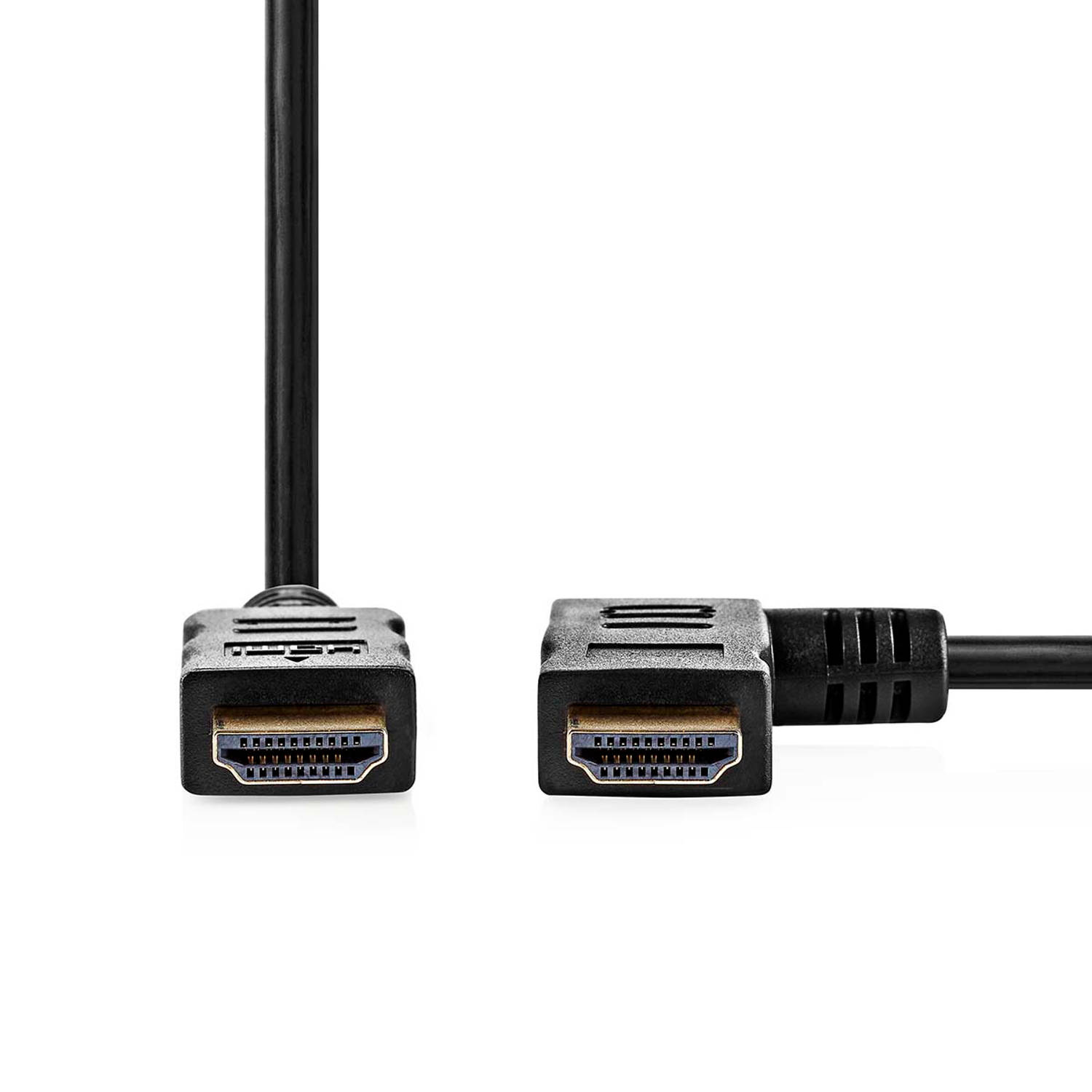 High Speed HDMI™-kabel met Ethernet | HDMI™-connector HDMI™-aansluiting rechts haaks | 1,5 m