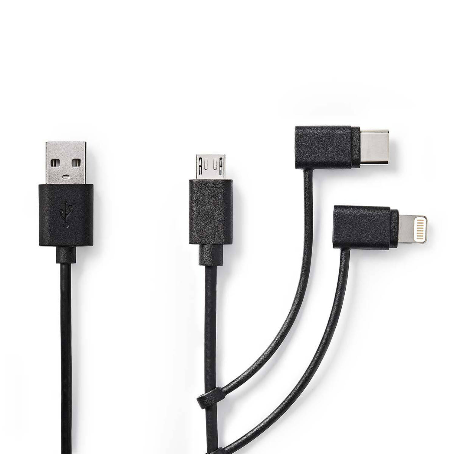 3-in-1 Sync and Charge-Kabel | USB-A Male Micro B Male-Type-C™ Male-Apple Lightning 8-Pins M