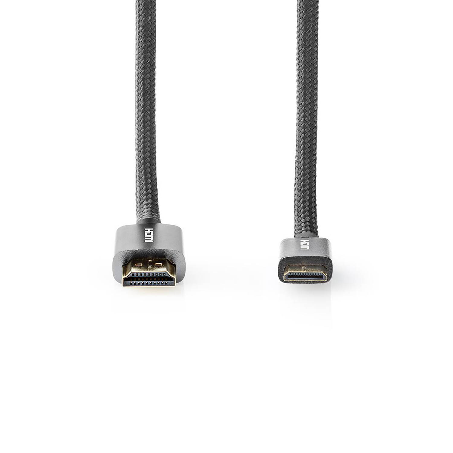 High Speed HDMI™-Kabel met Ethernet | HDMI™-Connector HDMI™-Ministekker | Gun Metal Grey | G