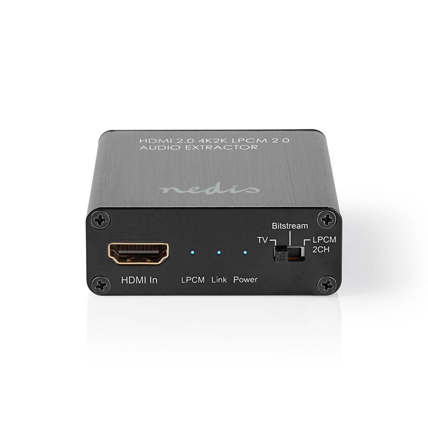 HDMI™ Audio Extractor | Digital and Stereo 1x HDMI™ Input | 1x HDMI™ Output + TosLink + 3.5