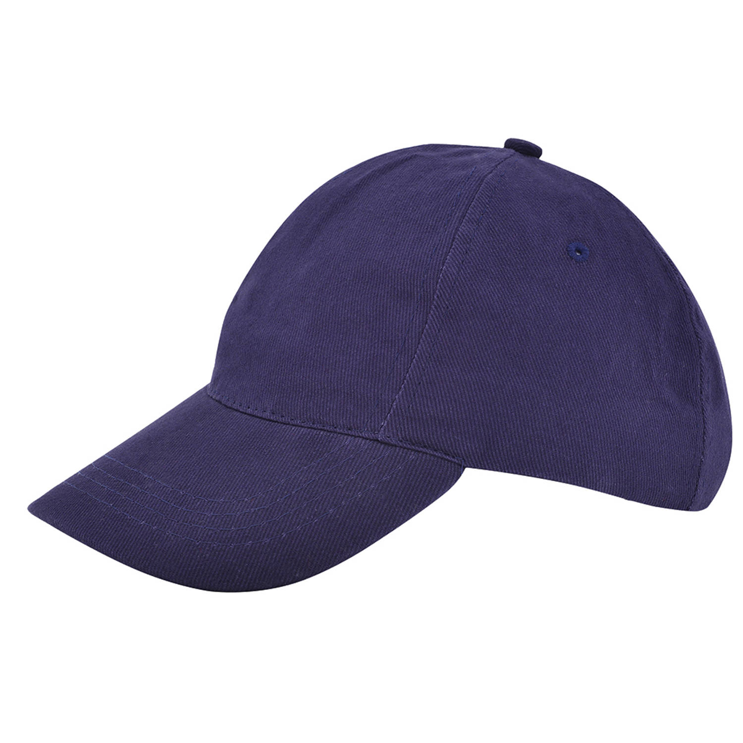 Kinder 5 Panel Cap - 100 % Geborsteld katoen - Donkerblauw