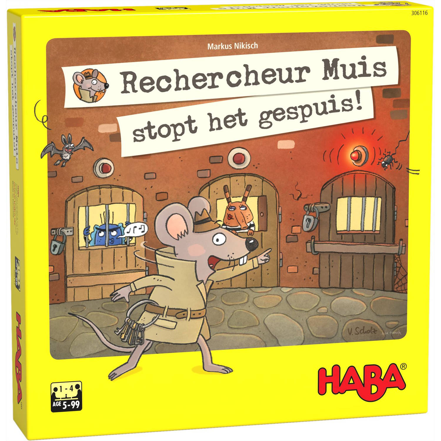Haba bordspel Rechercheur Muis stopt het gespuis! (NL)