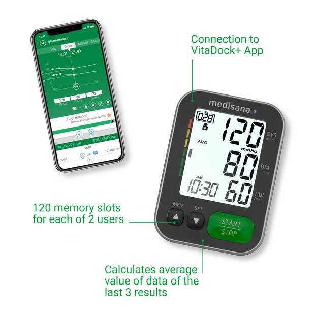 medisana BU 570 CONNECT - Bovenarm bloeddrukmeter