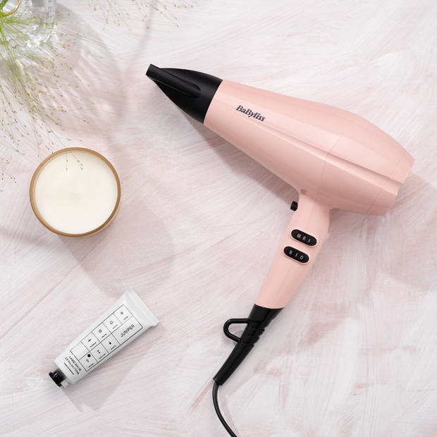 BaByliss föhn Rose Blush 5337PRE 2200W - DC-motor