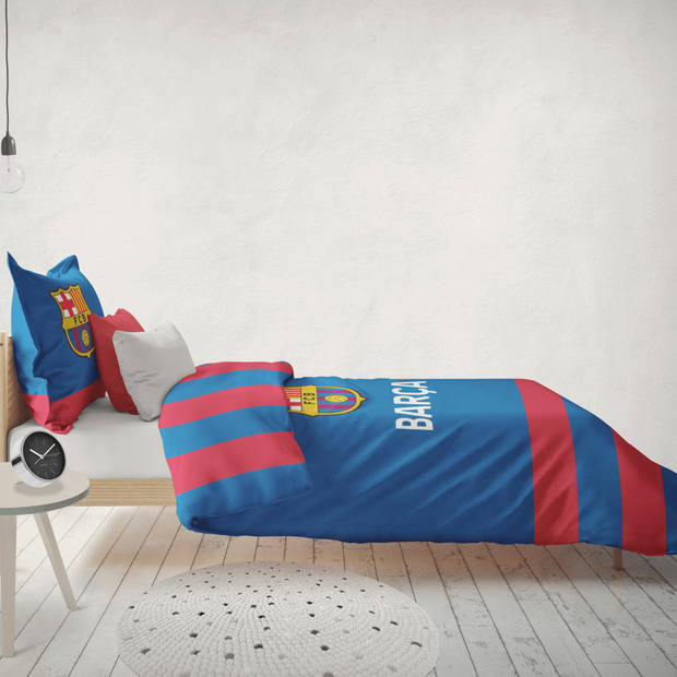 FC Barcelona Dekbedovertrek Iconic - Lits Jumeaux - 240 x 220 cm - Katoen