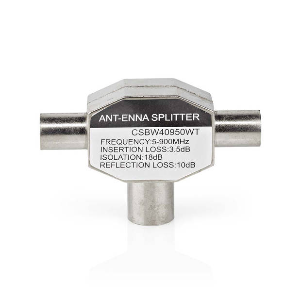 Nedis Satelliet- en Antenne-Adapter - CSBW40950WT - Wit