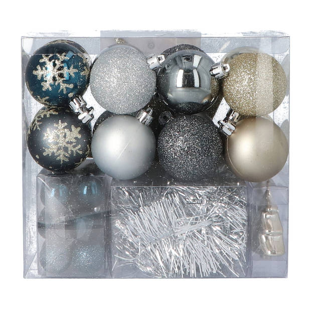 4goodz 44-delige Decoratieve Kerstballen Goud - binnen en buiten