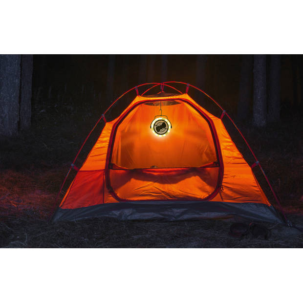 Grundig Camping Lamp en Ventilator - 2-in-1 - 3x AA (Exclusief) - Weatherproof - Warm Wit Licht