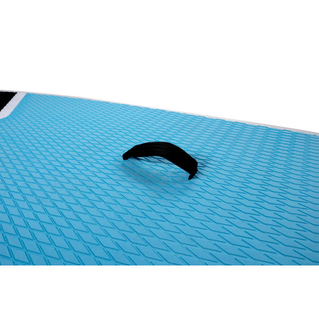 SUP Board - Opblaasbaar Paddle Board - Complete Set - 305 x 71 CM - Max. 100KG - Blauw/Wit