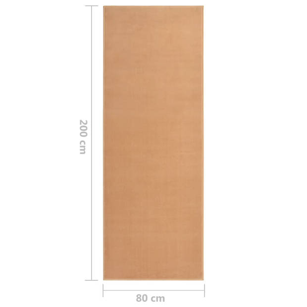 vidaXL Tapijtloper 80x200 cm BCF beige