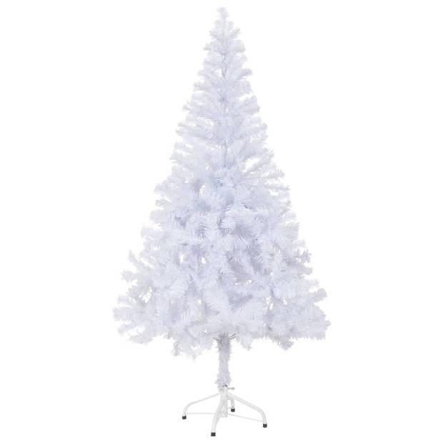 The Living Store Kerstboom Sneeuwdeken - 120 cm - LED-verlichting - Inclusief accessoires - Wit