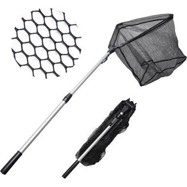 3x Fishing net - fishing net - shovel - Landing net Foldable Aluminum 180 cm