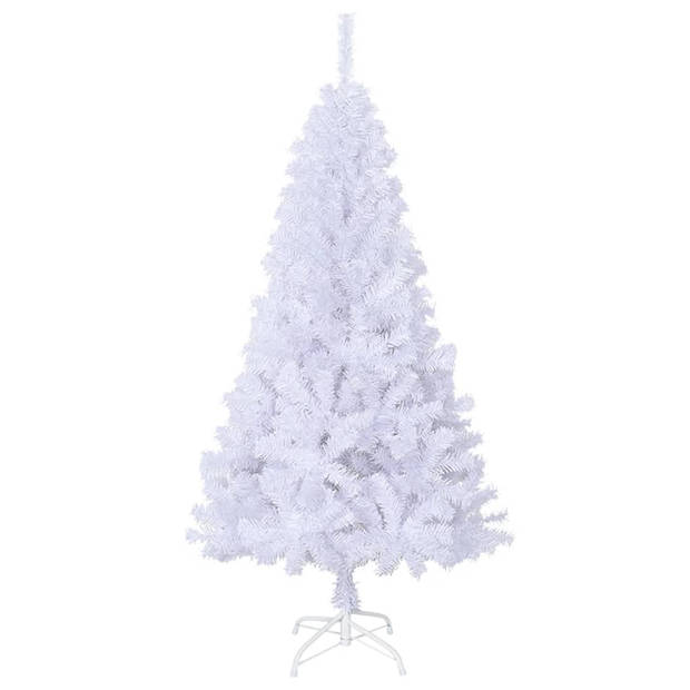 vidaXL Kunstkerstboom met dikke takken 120 cm PVC wit