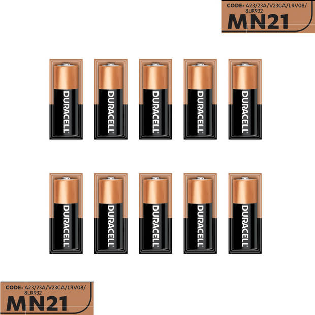 Duracell 10 stuks BATTERIJ MN21/A23 - 12 V Long lasting - Langdurig 10 stuks