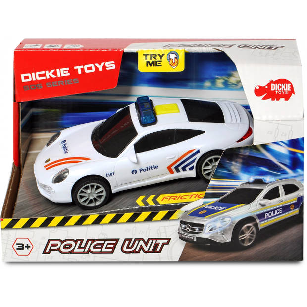 Dickie Toys auto Belgische Politie jongens 15 cm wit 1:32