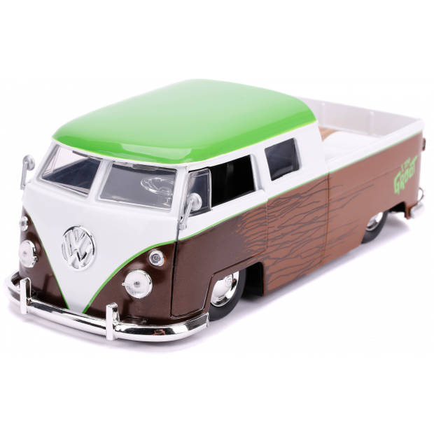 JADA auto Marvel Groot 1963 VW Bus Pickup 1:24 die-cast bruin