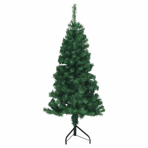 vidaXL Kunstkerstboom hoek 120 cm PVC groen