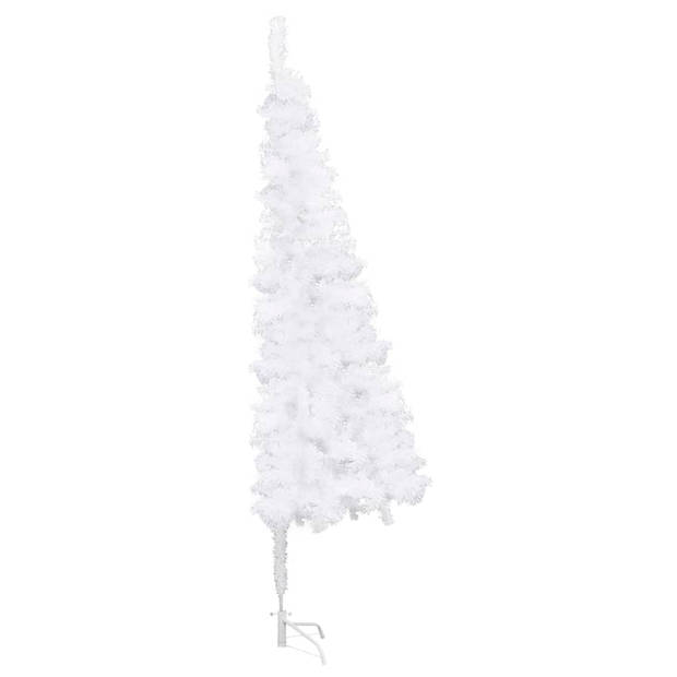 The Living Store Hoekkerstboom PVC 240 cm - Wit - 525 uiteinden