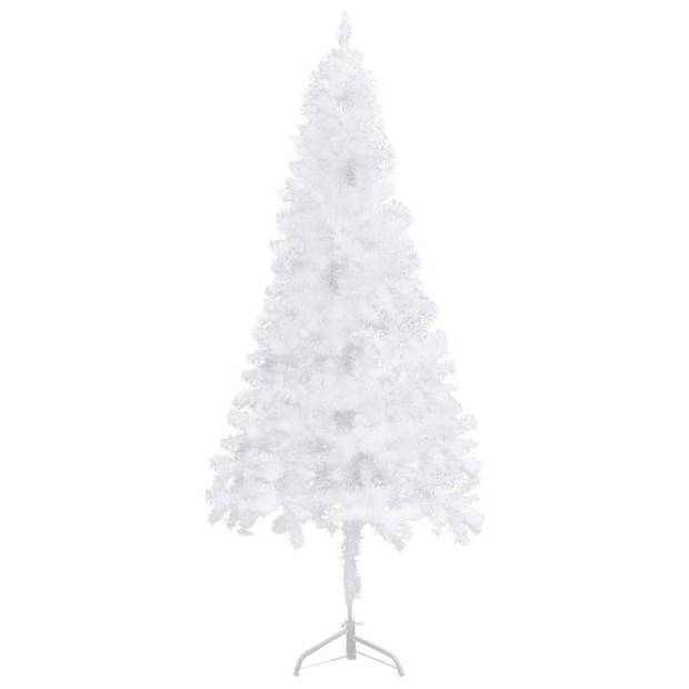 vidaXL Kunstkerstboom hoek 240 cm PVC wit