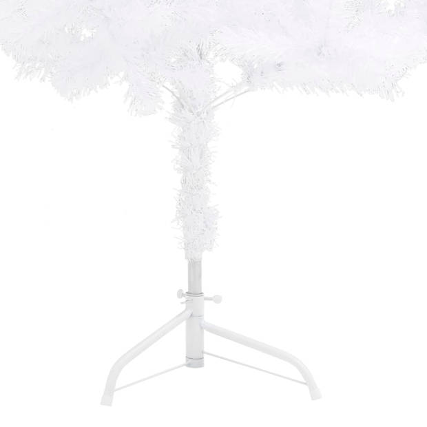 The Living Store Hoekkerstboom - PVC - 210 cm - Wit