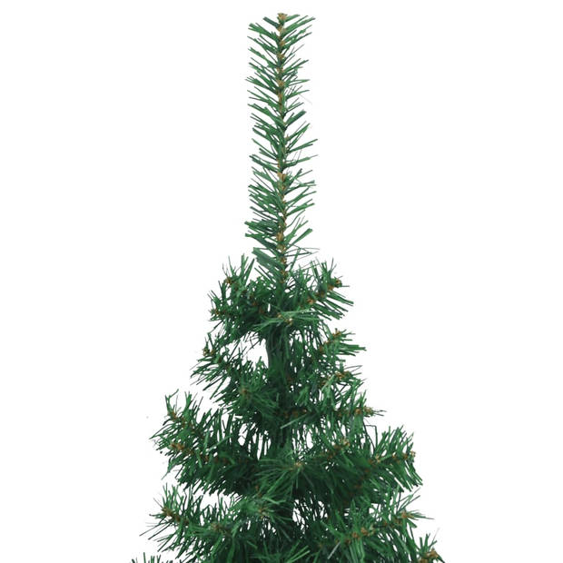 vidaXL Kunstkerstboom hoek 180 cm PVC groen