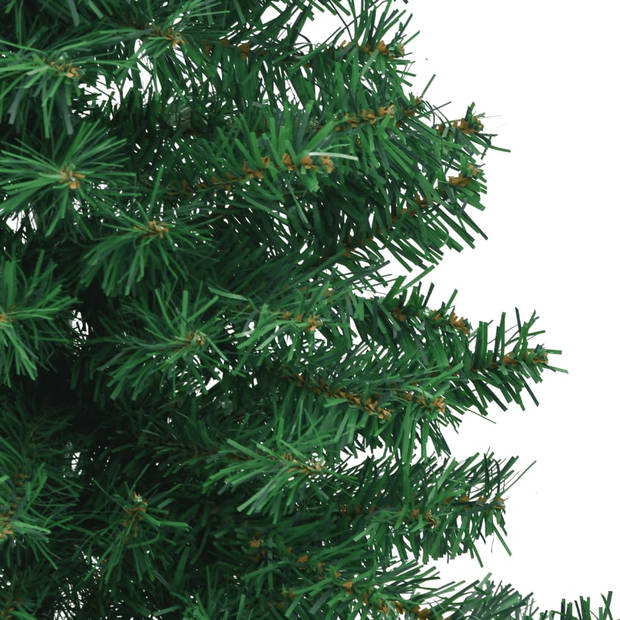 vidaXL Kunstkerstboom hoek 180 cm PVC groen