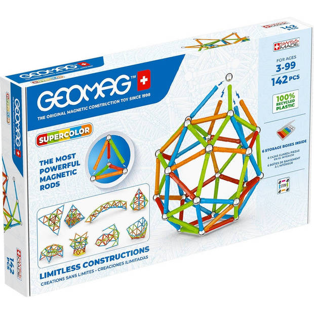 Geomag Super Color Recycled 142-delig multicolor