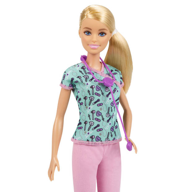 Barbie Verpleegster - Roze - Barbiepop - Modepop