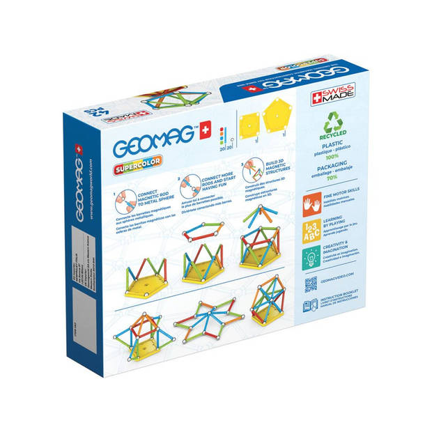 Geomag Super Color Recycled 42-delig multicolor