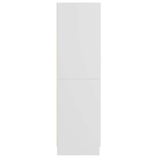 vidaXL Kledingkast 82,5x51,5x180 cm bewerkt hout wit