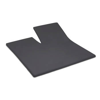 Cinderella single-split topper badstof anthracite (tot 15 cm) Lits-jumeaux XL 180x200/210 anthracite (tot 15 cm)