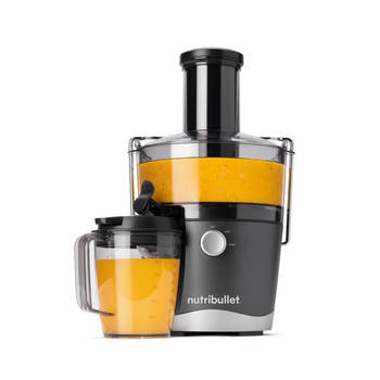 Nutribullet Juicer - 800 ml - 800 Watt - Brede invoertrechter - Handige Sapkan, Schoonmaakborstel en Stamper - Grijs