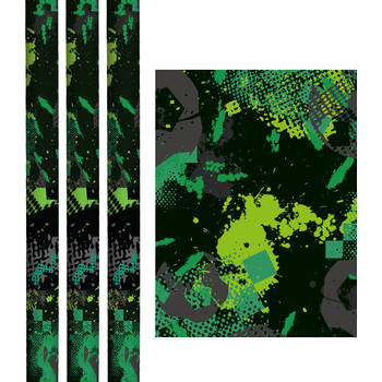 RIFF - Kaftpapier & Cadeaupapier - 2m x 70 cm - Groen - 3 Rollen