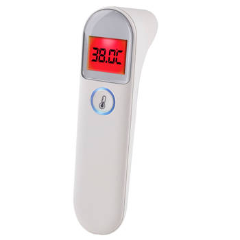 Blokker Grundig Thermometer - Infrarood - Meting via Oor of Voorhoofd - Snel Nauwkeurig en Betrouwbaar - Wit aanbieding