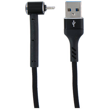 Grundig USB-Kabel - USB-A naar Lightning - Compatibel met iPhone en iPad - 1 Meter - Zwart